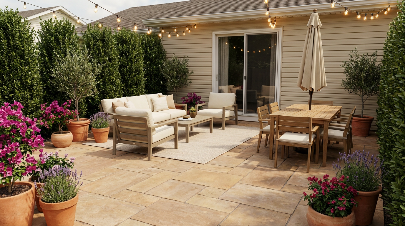 White SUV on scenic mountain road after AI enhancement