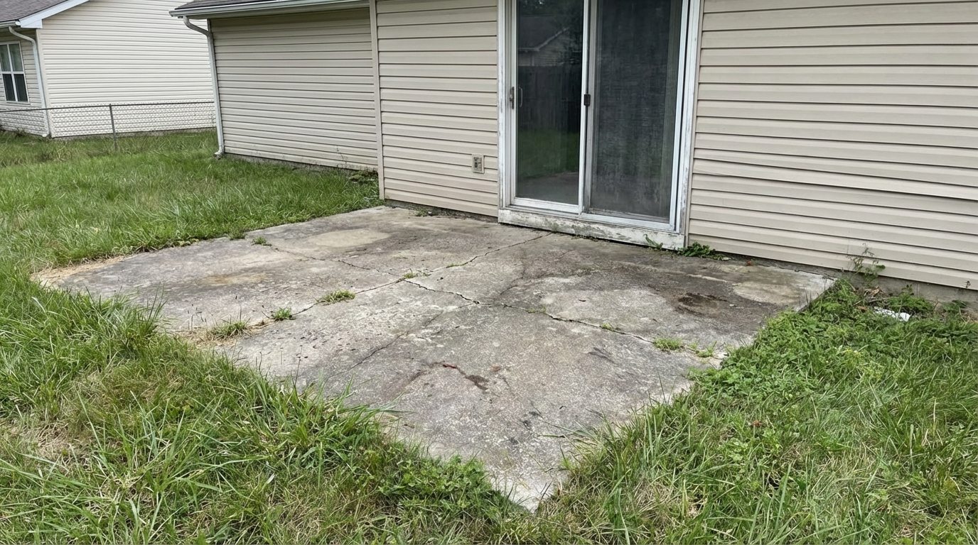 Front yard before garden design